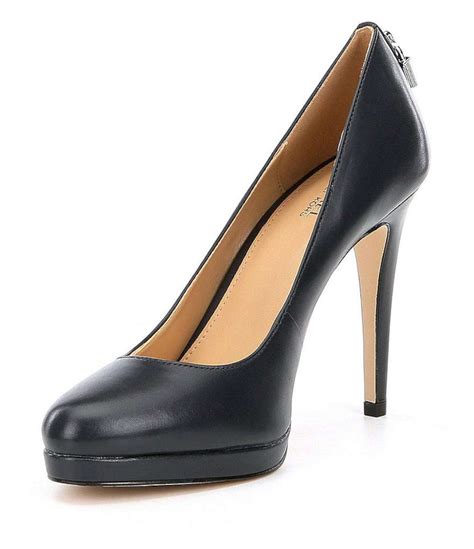 michael kors block heels|michael kors closed toe pumps.